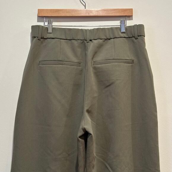 Abercrombie Women's Pants sz 14 Short Pleated Front Green Pants - Picture 7 of 10